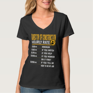 Camiseta Diretor de Construção Taxa Horária