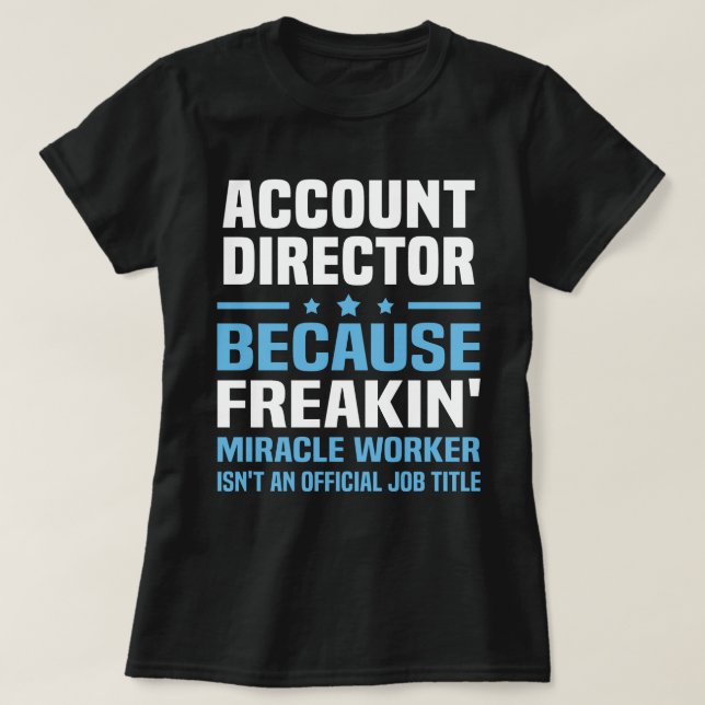 Camiseta Diretor de conta (Frente do Design)