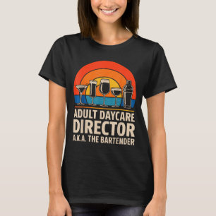Camiseta Diretor de creche adulta engraçado, também conheci
