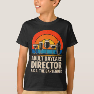 Camiseta Diretor de creche para adultos engraçado, também c