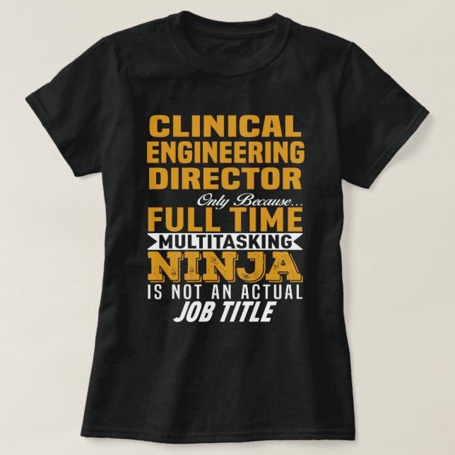 Camiseta Diretor de engenharia clínica (Frente do Design)