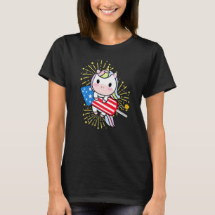 Camiseta Diretor de Fireworks 4 de julho Unicorn Rocket