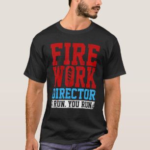 Camiseta Diretor de Fogos de Artifício 4 de julho Homens Mu