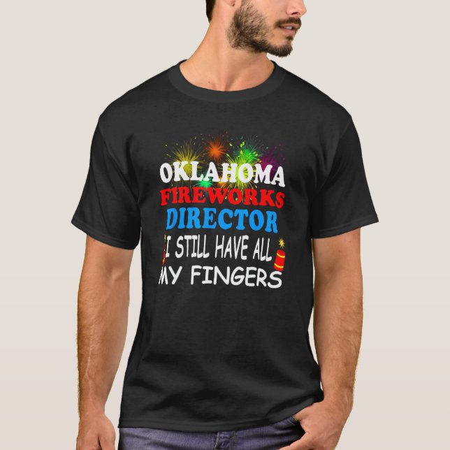 Camiseta Diretor de Fogos de Artifício de Oklahoma (Frente)