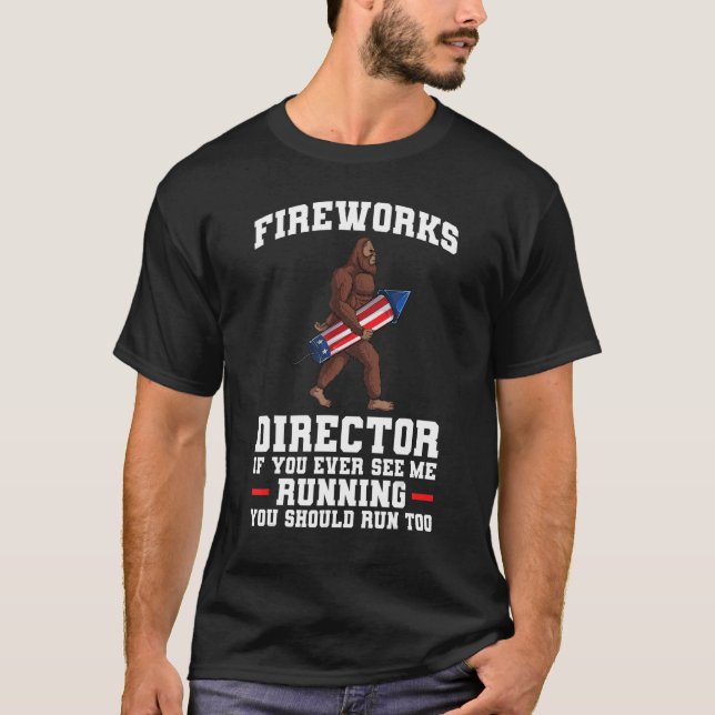 Camiseta diretor de fogos de artifício, se alguma vez me vi (Frente)