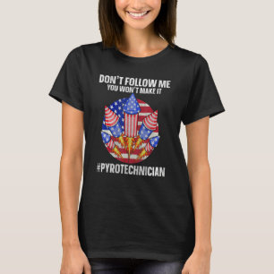 Camiseta Diretor de pirotecnia para um pirotecnista