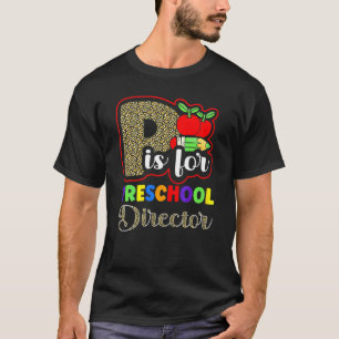Camiseta Diretor de Pré-Escola Dia de Volta às Aulas Apreci