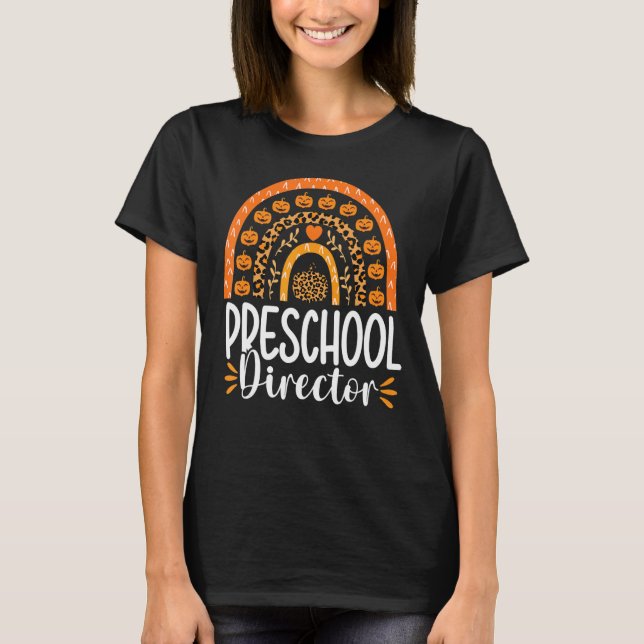 Camiseta Diretor de Pré-Escolas Apreciação Pré-K Professor (Frente)