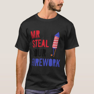 Camiseta Diretor do Fireworks Em 4 De Julho Pague Ao Sr. St