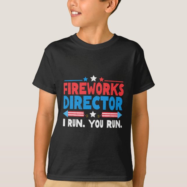 Camiseta Diretor Do Fireworks Eu Lhe Lanço Em 4 De Julho. (Frente)