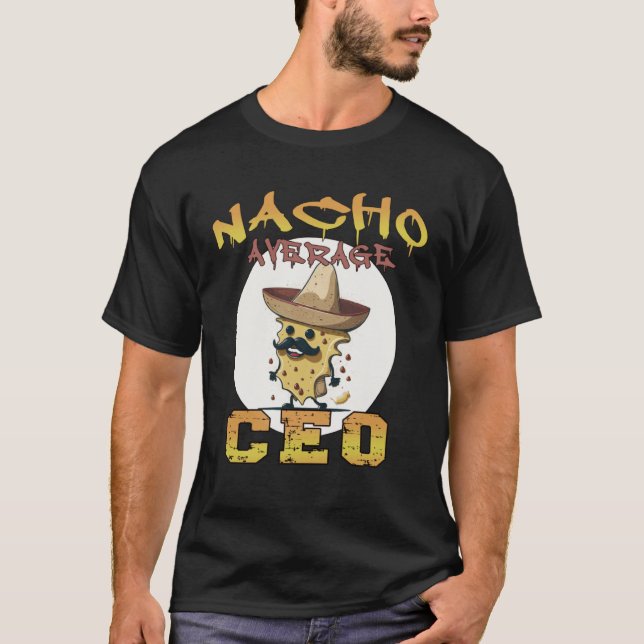 Camiseta Diretor Executivo Chefe do Nacho Média do CEO appr (Frente)