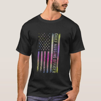 Camiseta Diretor Executivo de Enfermagem CNE Bandeira EUA C