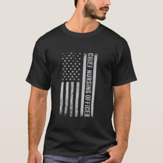 Camiseta Diretor Executivo de Enfermagem CNE Bandeira EUA C
