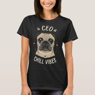 Camiseta Diretor Executivo de refrigerantes vibes fofo Pug