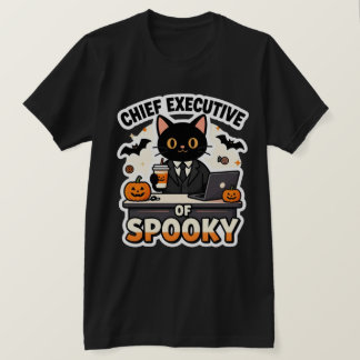 Camiseta Diretor Executivo do Halloween do Gato Preto Assus