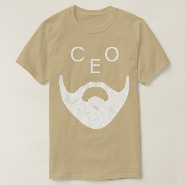 Camiseta Diretor Executivo engraçado com a Beard (Frente do Design)