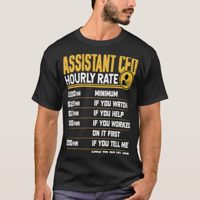 Camiseta Diretor Financeiro de Taxa Horária do CFO Assisten (Frente)