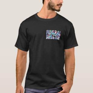 Camiseta Diretor Funeral Groovy de volta à escola para o en
