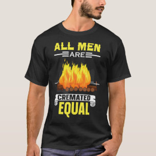 Camiseta Diretor Funeral Mortican Todos Os Homens São Crema