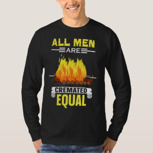 Camiseta Diretor Funeral Mortican Todos Os Homens São Crema