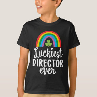 Camiseta Diretor Mais Sortudo Já Dia de São Patrício Trevos