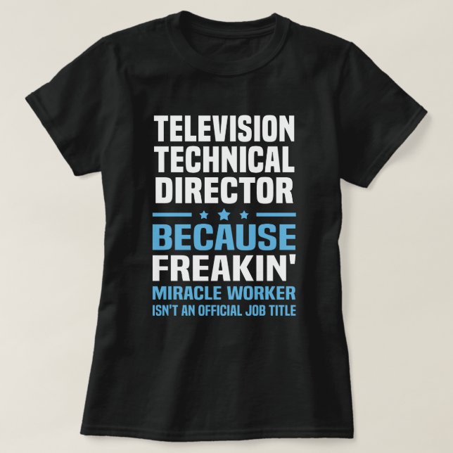 Camiseta Diretor técnico de televisão (Frente do Design)