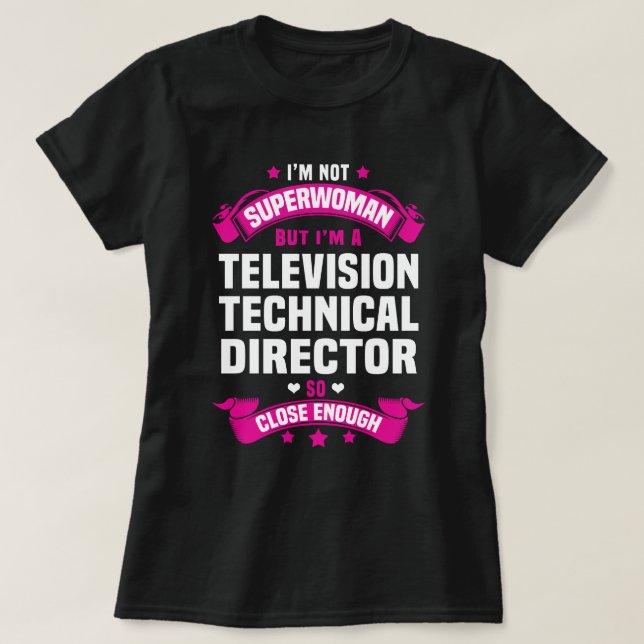 Camiseta Diretor técnico de televisão (Frente do Design)