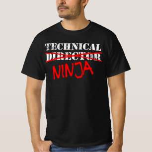 Camiseta Diretor Técnico Ninja Teatro Tripulação de Back