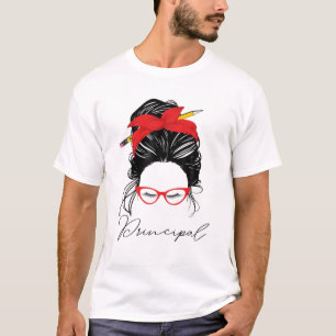 Camiseta Diretora Da Escola De Volta Para Mulheres Engraçad