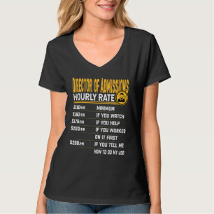Camiseta Diretora de Admissões de Taxa Horária