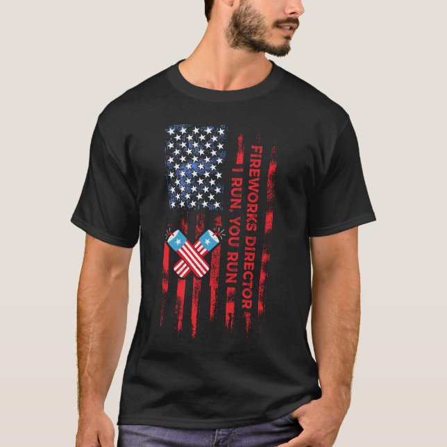 Camiseta Diretora De Fogos De Artifício Eu Lhe Lanço Engraç (Frente)