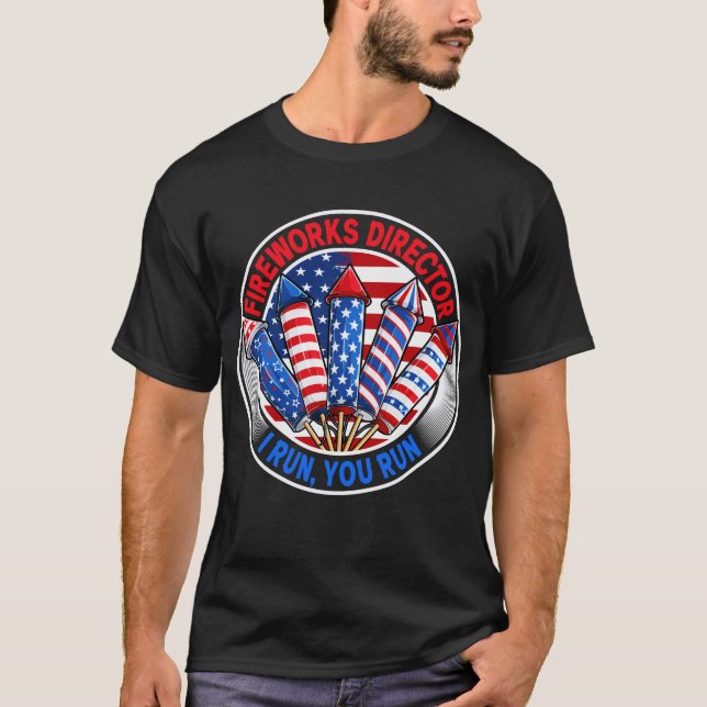 Camiseta Diretora De Fogos De Artifício Eu Lhe Lanço Engraç (Frente)