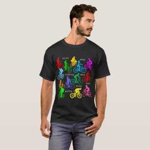 Camiseta Dirige uma bicicleta, engraçada e elegante