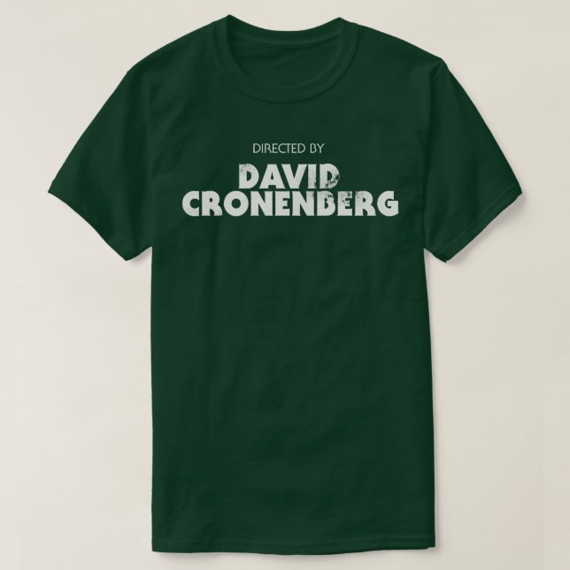 Camiseta Dirigido por David Cronenberg (Frente do Design)