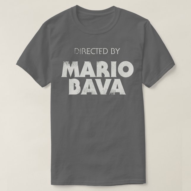Camiseta Dirigido por Mario Bava (Frente do Design)