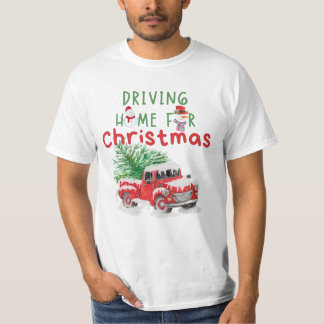 Camiseta Dirigindo para casa no Natal, Feliz Natal, Natal