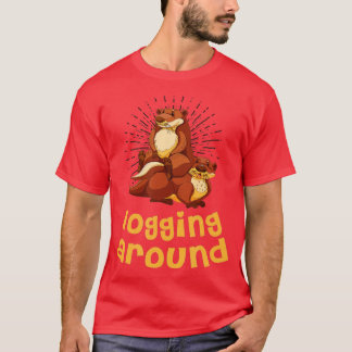 Camiseta Dirigindo-Se Em Torno De Outros Animais Do Mar De 