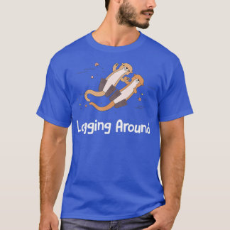 Camiseta Dirigindo-Se Em Torno De Outros Animais Do Mar De