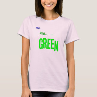 Camiseta Dirigindo T-Shirt Verde Todo Algodão Orgânico