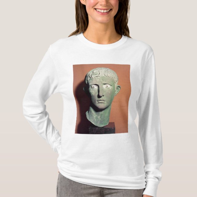 Camiseta Dirija de uma estátua completa do comprimento do (Frente)