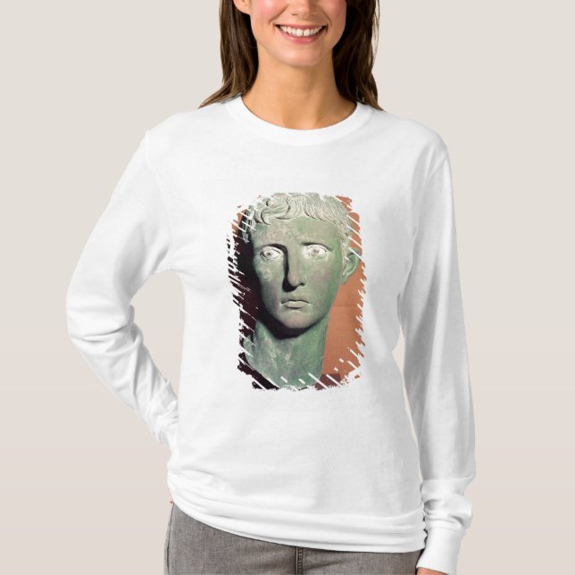 Camiseta Dirija de uma estátua completa do comprimento do (Frente)