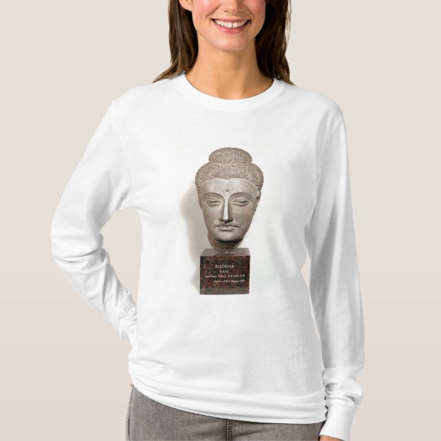 Camiseta Dirija de uma estátua do Buddha, de (Frente)