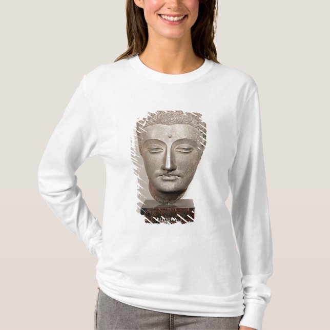 Camiseta Dirija de uma estátua do Buddha, de (Frente)