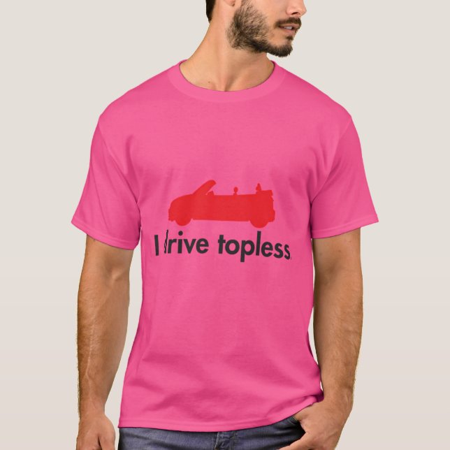 Camiseta Dirijo sem Topless - Mini Carro (Frente)