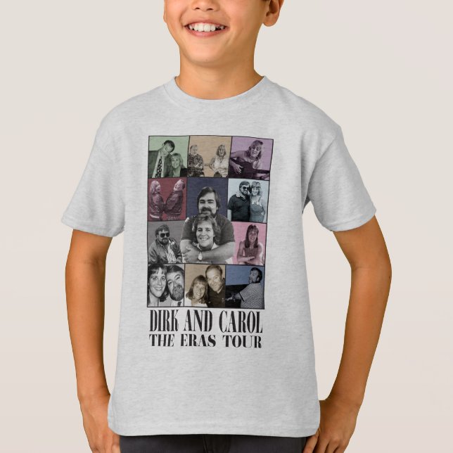 Camiseta Dirk & Carol Eras Celebrando Crianças - Cinza (Frente)