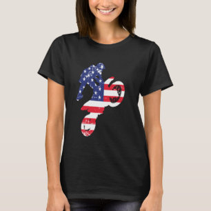 Camiseta Dirt Bike American Flag Patriotic, Motocross Endur