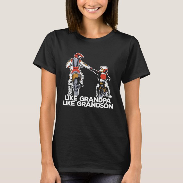 Camiseta Dirt Bike Grandfather Mx Motocross  Dirt Biking Gr (Frente)