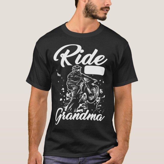 Camiseta Dirt Bike Grandmother  Mx Motocross Dirt Biking Gr (Frente)