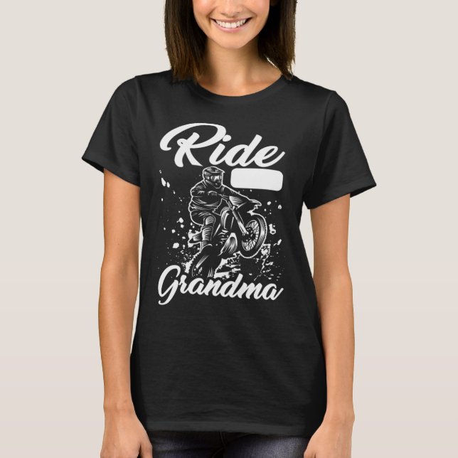 Camiseta Dirt Bike Grandmother  Mx Motocross Dirt Biking Gr (Frente)