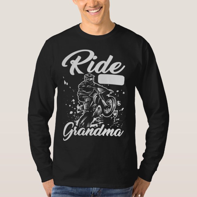 Camiseta Dirt Bike Grandmother  Mx Motocross Dirt Biking Gr (Frente)